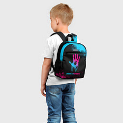Детский рюкзак Death Stranding - neon gradient, цвет: 3D-принт — фото 2