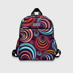 Детский рюкзак Множество разноцветных окружностей, цвет: 3D-принт