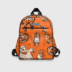Детский рюкзак Ретро Хэллоуин, цвет: 3D-принт