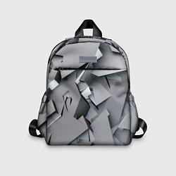 Детский рюкзак Металлическая хаотичная броня, цвет: 3D-принт