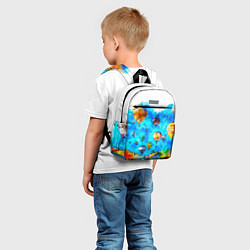 Детский рюкзак Воздушные шары на фоне голубого неба рисунок, цвет: 3D-принт — фото 2