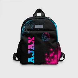 Детский рюкзак Ajax - neon gradient: надпись, символ, цвет: 3D-принт