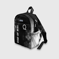 Детский рюкзак God of War glitch на темном фоне: надпись, символ, цвет: 3D-принт — фото 2