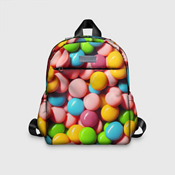 Детский рюкзак Много ярких конфет, цвет: 3D-принт