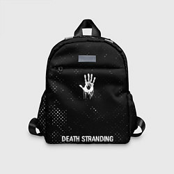 Детский рюкзак Death Stranding glitch на темном фоне: символ, над, цвет: 3D-принт