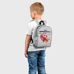 Детский рюкзак Love - сердечки, цвет: 3D-принт — фото 2