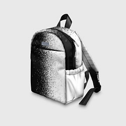 Детский рюкзак Брызги красок - Черно-белый, цвет: 3D-принт — фото 2