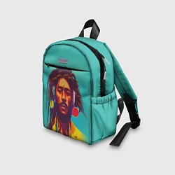 Детский рюкзак В стиле Боба Марли и регги, цвет: 3D-принт — фото 2