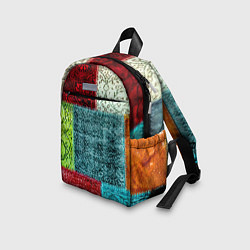 Детский рюкзак Patchwork - art, цвет: 3D-принт — фото 2