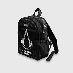 Детский рюкзак Assassins Creed с потертостями на темном фоне, цвет: 3D-принт — фото 2