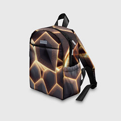 Детский рюкзак Сотовая лава, цвет: 3D-принт — фото 2