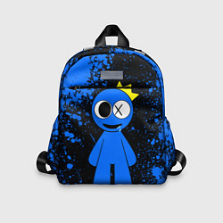 Детский рюкзак Радужные друзья Синий - брызги краски