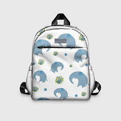 Детский рюкзак Слоник с одуванчиком, цвет: 3D-принт