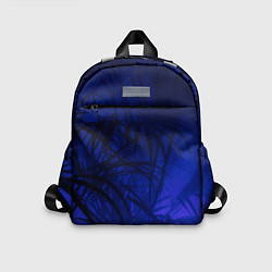Детский рюкзак Пальма в неоновом свете, цвет: 3D-принт