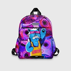 Детский рюкзак DJ Scratchy in pink glasses, цвет: 3D-принт