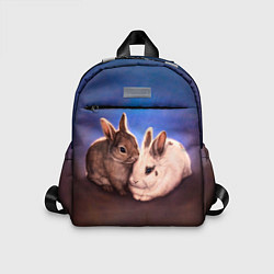 Детский рюкзак Кроличьи нежности, цвет: 3D-принт