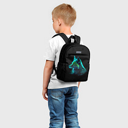 Детский рюкзак Неоновая лиса, цвет: 3D-принт — фото 2