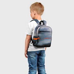 Детский рюкзак Абстрактный синий туман и мазки красок, цвет: 3D-принт — фото 2