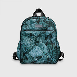 Детский рюкзак Голубые кристаллы, цвет: 3D-принт