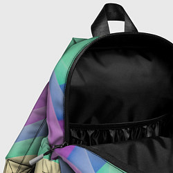 Детский рюкзак Волнообразные разноцветные листы, цвет: 3D-принт — фото 2