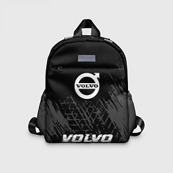 Детский рюкзак Volvo speed шины на темном: символ, надпись, цвет: 3D-принт