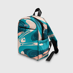 Детский рюкзак Абстрактные разводы - текстура, цвет: 3D-принт — фото 2
