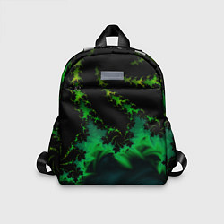Детский рюкзак Фрактал зеленая ёлочка, цвет: 3D-принт