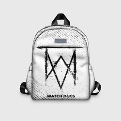 Детский рюкзак Watch Dogs с потертостями на светлом фоне, цвет: 3D-принт