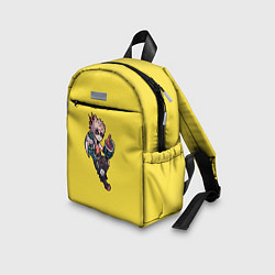 Детский рюкзак Бакуго Кацуки - желтый фон, цвет: 3D-принт — фото 2