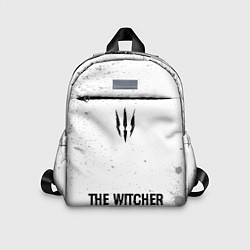 Детский рюкзак The Witcher glitch на светлом фоне: символ, надпис, цвет: 3D-принт