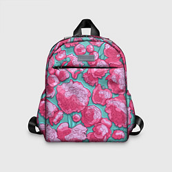 Детский рюкзак Пышные цветы - пионы, цвет: 3D-принт