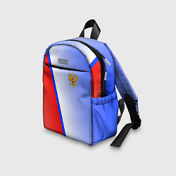 Детский рюкзак Россия полосы с гербом, цвет: 3D-принт — фото 2