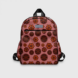 Детский рюкзак Мандалы на сливовом фоне, цвет: 3D-принт