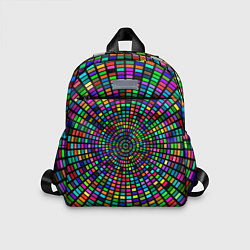 Детский рюкзак Цветная спираль - оптическая иллюзия, цвет: 3D-принт