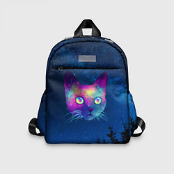Детский рюкзак Планета кошачья голова, цвет: 3D-принт