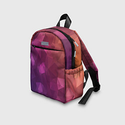 Детский рюкзак Разноцветные полигоны, цвет: 3D-принт — фото 2