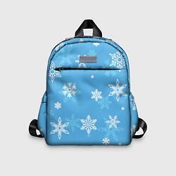 Детский рюкзак Голубой снегопад, цвет: 3D-принт