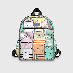 Детский рюкзак Котики и кошечки, цвет: 3D-принт