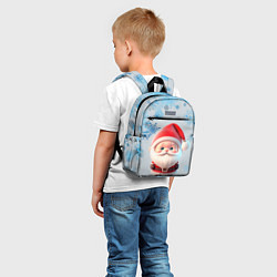 Детский рюкзак Дед мороз и много снежинок, цвет: 3D-принт — фото 2