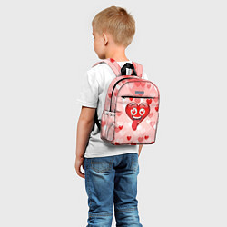 Детский рюкзак Безумное сердце, цвет: 3D-принт — фото 2