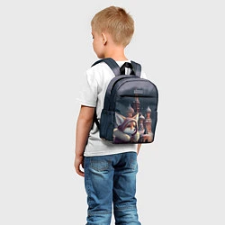 Детский рюкзак Лиса на Красной площади, цвет: 3D-принт — фото 2