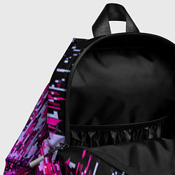 Детский рюкзак Абстрактное множество розовых, фиолетовых и синих, цвет: 3D-принт — фото 2