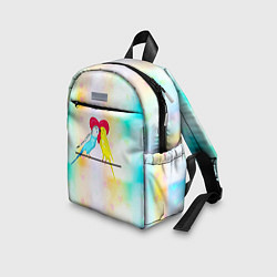 Детский рюкзак Влюбленные волнистые попугайчики, цвет: 3D-принт — фото 2