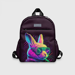 Детский рюкзак Модный кролик в очках, цвет: 3D-принт