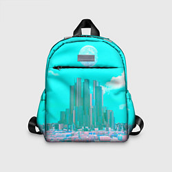 Детский рюкзак Нейронный сай-фай кибергород, цвет: 3D-принт