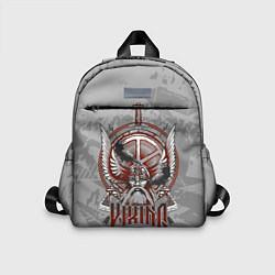 Детский рюкзак Голова викинга в доспехах