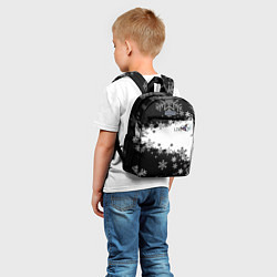 Детский рюкзак Сноуборд черно-белый, цвет: 3D-принт — фото 2