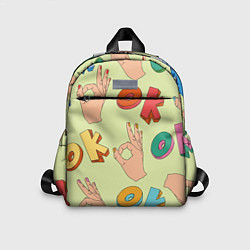 Детский рюкзак Emoji ok, цвет: 3D-принт