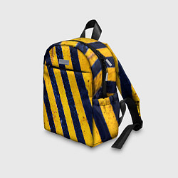 Детский рюкзак Предупреждающие полосы на асфальте, цвет: 3D-принт — фото 2
