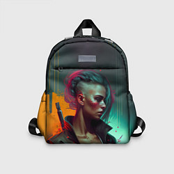 Детский рюкзак Cyberpunk girl art, цвет: 3D-принт